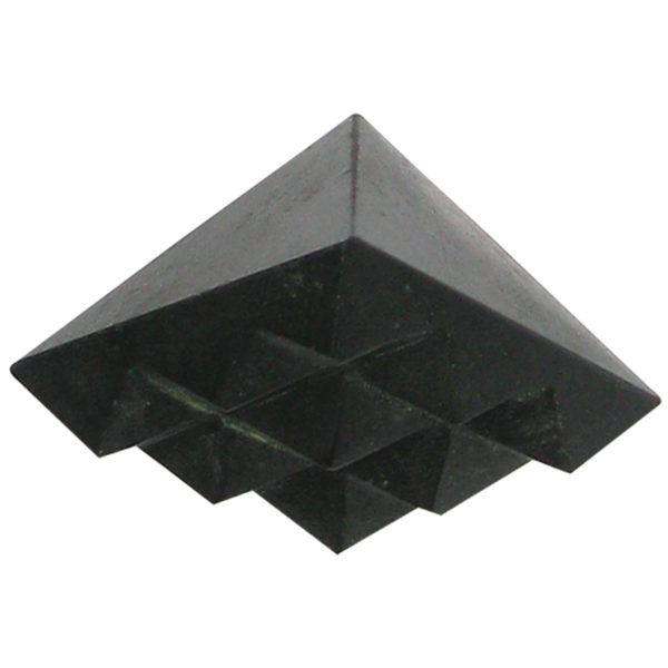 Black Tourmaline Natural Gemstone Pyramid With Nava Sakthi Pyramid Base ...