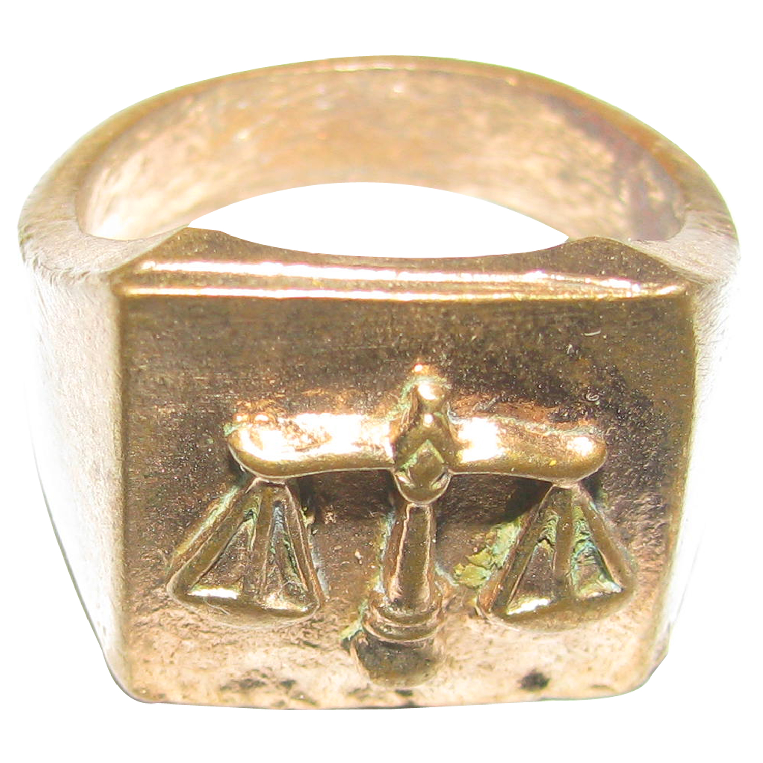 Aadhyathmika Aimpon Panchalogam Tula / Thula Rashi (Rasi) Ring Panchaloha Libra Zodiac Sign Ring (5 Metals Panchadhatu) - A4816