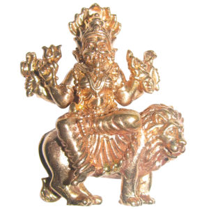 S962768 - Aadhyathmik Aimpon Panchdathu Panchaloha Prathyangira 1.5inch 40grams Idol
