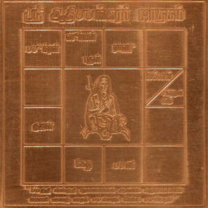 Adi Shankara Jathagam Yantra Adi Shankaracharya Yantram Yendram In Copper - A2615