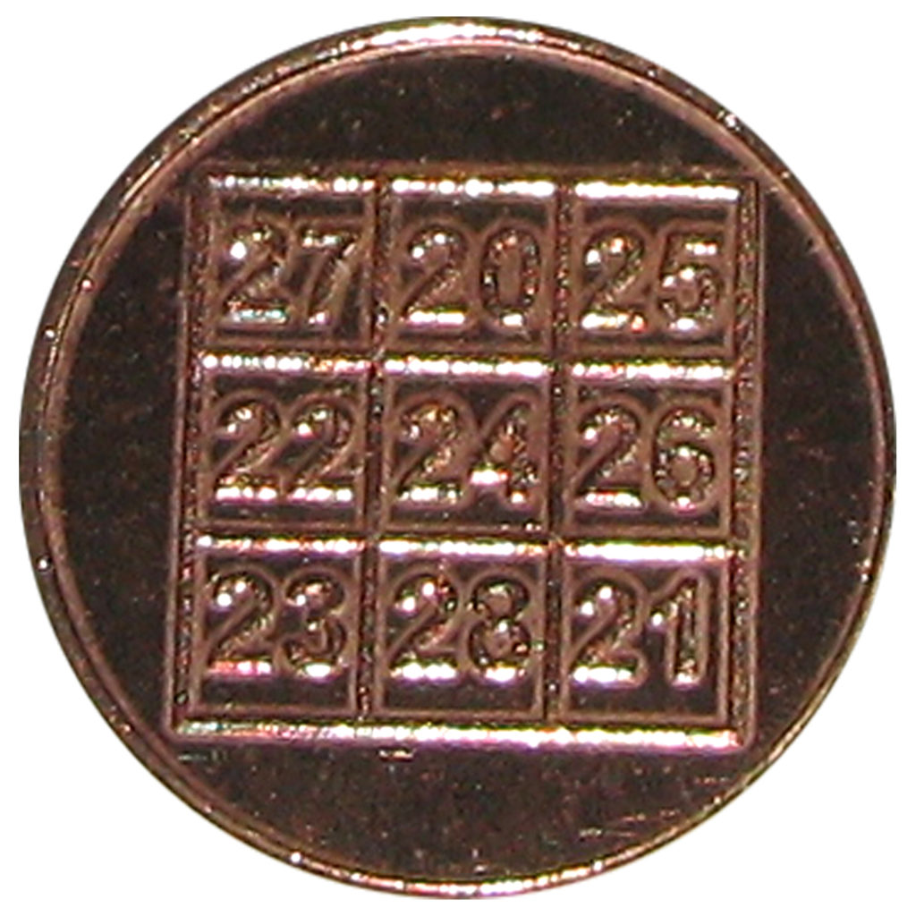 Kubera Number Kuberan Yen Copper Coin - A3159-01 - Aadhyathmika Kendra ...