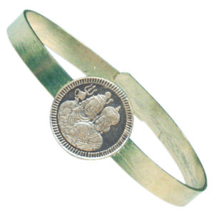 Shiva Parvathi Silver Bracelet Vendi Kankanam - A3069-6
