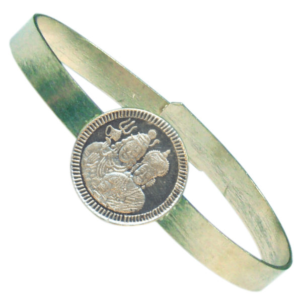 Shiva Parvathi Silver Bracelet Vendi Kankanam - A3069-6