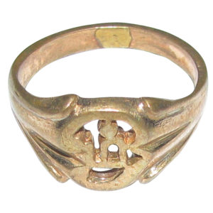 Aadhyathmik Aimpon Panchalogam Tamil Om Ring Panchaloha Tamil Aum Ring (5 Metals Panchadhatu Ring) - A5234