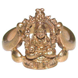 Aadhyathmik Aimpon Panchalogam Kollur Moogambigai Ring Panchaloha Mookambi Ring (5 Metals Panchadhatu Ring) - A5241