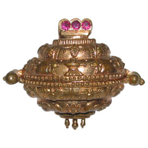 Aadhyathmik Aimpon Panchalogam Somasundaram Kundalam Pendant Panchaloha Kavach (5 Metals Panchadhatu Locket) - A5304