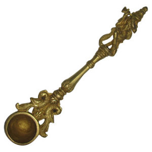 Agnihotra Havan Homa Yagna Gopala Krishna Brass Ghee Spoon 9 Inch - S266175