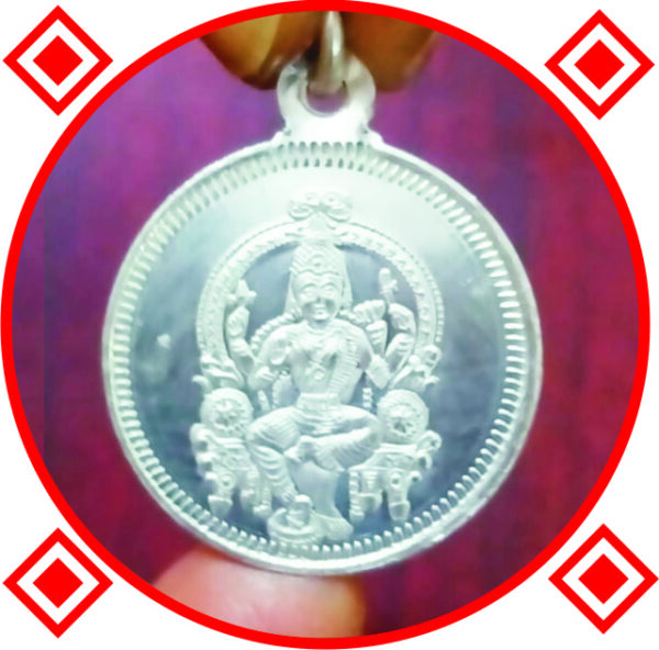 Bhuvaneshwari Devi Silver Kavach - A3012-05