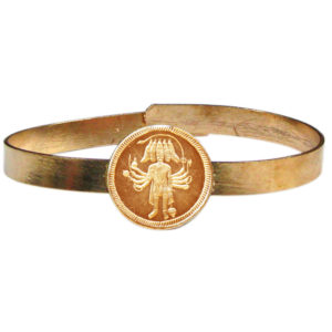 Energised Abhimantrit Aadhyathmik Hanuman Chalisa Panchamukhi Hanuman Adjustable Pure Copper Bangle Bracelet - S830523-03