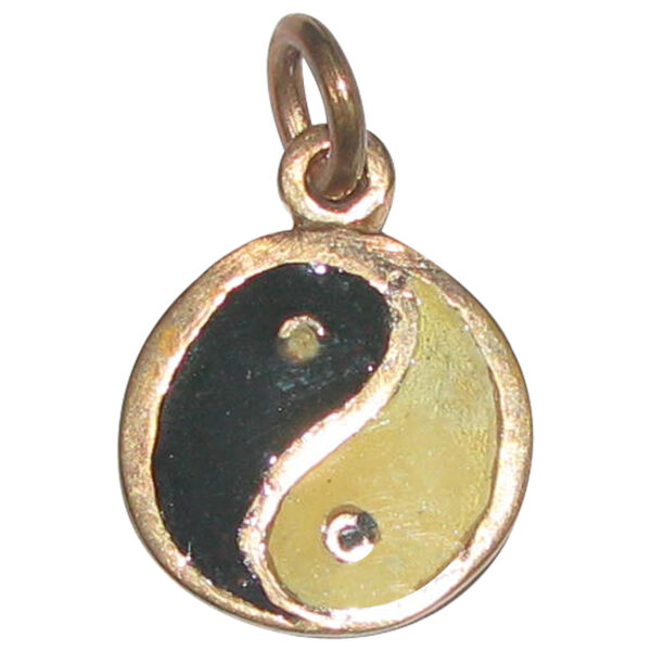 Ashtadathu Ashtalogam Ashtaloha Vaasthu Yin Yang Pendant 1 Inch Matt Finish - S961488