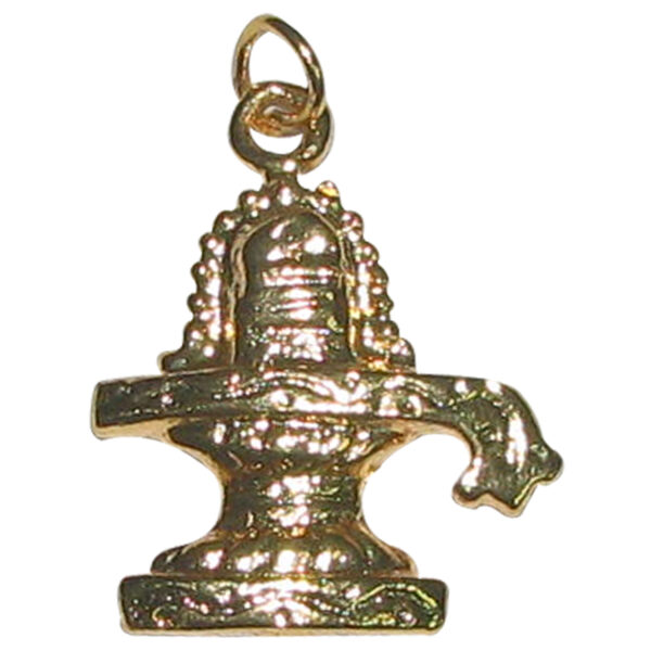 Ashtalogam Ashtadathu Ashtaloha Shivling Pendant 1 Inch Matt Finish - S961428