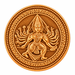 Buy Sudarshan Chakrathalwar Coin Copper