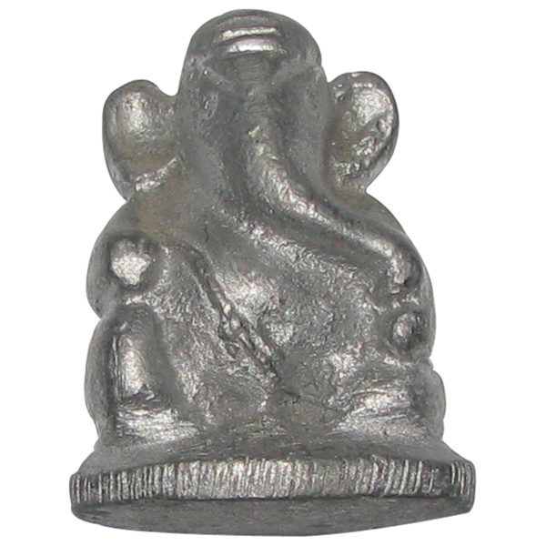 Ganesh Idol in Grey Metal 1.25Inch - S965028