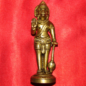 Aadhyathmik Hanuman Idol in Brass 5 Inch 340grams - S9031-43