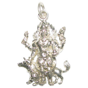 Aadhyathmik Teekshana Dwamshtra Kalabhairava Vendi Kavach Kalbairav Silver Pendant Kala Bhairava Kavach  - S761792