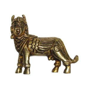 Aadhyathmik Wish Fulfilling Kamadhenu Surabhi Idol in Brass 3Inch 250grams - S9031-24