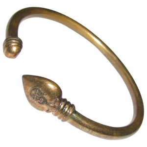 Aadhyathmik Aimpon Panchalogam Om Muruga Vel Bracelet Kaapu Subramanya Pasupatha Kankanam Panchadathu Panchaloha Kangan Kada Adjustable - S951778