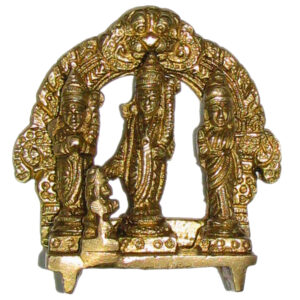 Ram Darbar Idol SitaRam Lakshman Hanuma in Brass 3 Inch - S915678