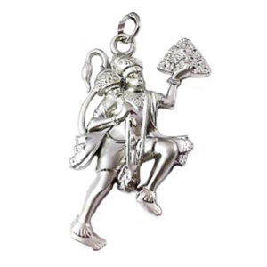 Sanjeevani Hanuma Pendant in White Metal 2 Inch - S962328