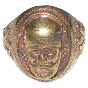 Aadhyathmik Aimpon Panchalogam Shirdi Sai Baba's Face Ring Panchaloha Sai Face Ring (5 Metals Panchadhatu Ring) - A6487