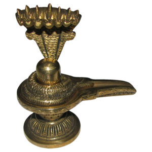 Shivling with Sheshnag Idol in Brass 4.5 Inch - S966987