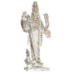 Subrahmanya Swamy Murugan Kumara Guru Kartekeya with Vel Ayudham Silver Idol - S968178