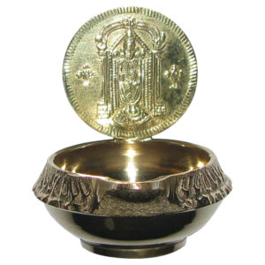 Venkatachalapathi Govinda Akhand Diya 2 Inch in Brass - S953348