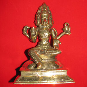 Brahma Brass Idol Bramhaji Statue Phra Phrom Pittalai Vigraha Idol in Brass 7 Inch 2040grams - S963598