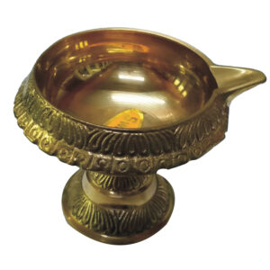 Kuber Diya Kubera Deepam with Stand in Brass - S914528-01