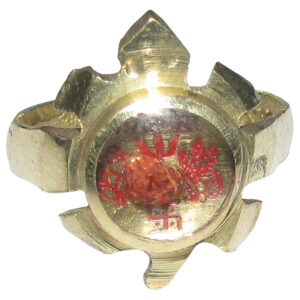 Aadhyathmik Aimpon Panchadathu Kurma Rudraksha Panchalogam Tortoise Panchaloha Kachuva Ring – S953578