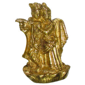 Radha Krishna Statue Idol in Brass 3.5 Inch – S906538