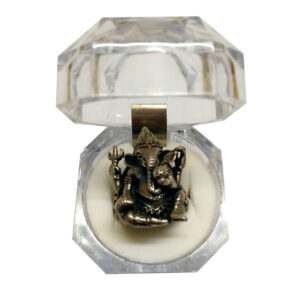 Aadhyathmik Powerful Vignanayak Silver Ring Ganesh Vendi Vungaram Ganapathi Velli Modharam Antique Finish 18Grams for Business and Career - S9094-03
