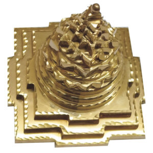 Aadhyathmik Ashtadathu Ashtaloha Ashtalogam Sri Chakra Sri Yantra Maha Meru 3.5Inch - S9036-09