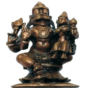 Aadhyathmik 100% Original Pure Aimpon Panchalogam Lakshmi Narasimha Vigraham Panchadathu Panchaloha Panjalokam Idol Laxmi Nrusimha 3inch 244g - S9036-18