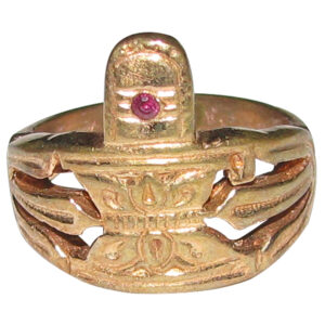 Aadhyathmik Aimpon Modhiram Panchaloha Vungaram Panchdathu Angooti Panchalogam Lingam With Shiva Namam Ring - S965728