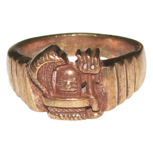 Aadhyathmik Aimpon Naga Lingam Modhiram Panchalogam Sivalingam Vungaram Panchaloha Shivaling Angooti Panchdathu Shivling with Snake Ring - S965848