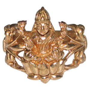 Aadhyathmik Aimpon Panchaloha Panchdathu Panchalogam Maha Lakshmi Ring - S965698