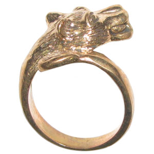 Aadhyathmik Aimpon Panchaloha Panchdathu Tiger Ring Panchalogam Puli Ring - S961138