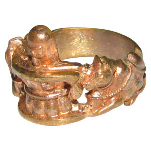 Aadhyathmik Aimpon Sivalingam Modhiram Panchaloha Shivalingam Vungaram Panchdathu Angooti Panchalogam Shivling Nandi Ring - S965908