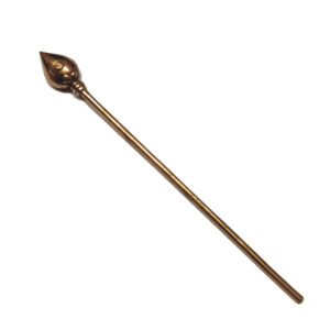 Aadhyathmik Aimpon Panchalogam Panchaloha Panchdathu 5 Metal Vel Spear Karthikeya Vel Small Velayudham Subrahmanya Vel Vetri Vel Muruga Vel 12grams 5Inch - S9036-20
