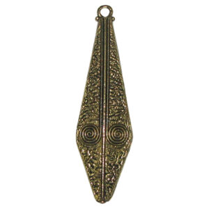 Aadhyathmik Dhrumbhu Locket Mixed Metal Pendant 1inch 4grams Protection from Sudden Death to overcome toxic or poisoning - S9058-125
