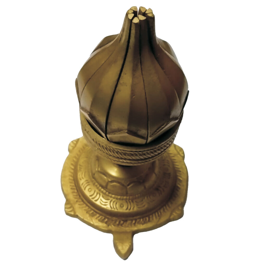 Aadhyathmik Kurma Kamal Brass Deepam Diya 4inch 265grams - S9042-01 ...