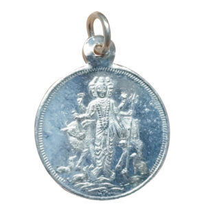 Aadhyathmik Swamy Dattatreya Vendi Roopu Guru Datta Silver Pendant Dattha Guru Chaandee Kavach Dhattatreyar Velli Locket 1inch 5grams - S9058-133