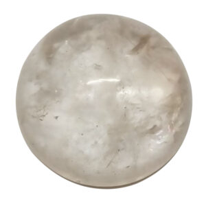 Aadhyathmik Vallam Sphatik Surya for Panchayatan Puja 2Inch 74Grams Half Ball Hemisphere Igloo Shape with Natural Scars and Inclusions - S9063-17