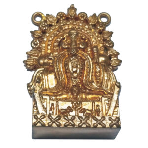 Aadhyathmik Aimpon Panchalogam Panchaloha Kakarla Tyagabrahmam Rupu 5 Metal Roopu Thyagayya Panchdathu Panjalogam Thiruvarur Thyagaraja Swamy Locket Kavach Pendant 2inch 24grams - S9038-04