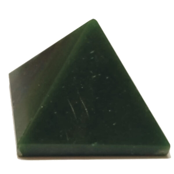 Aadhyathmik Natural Kubera Rathna Pachcha Pyramid 2inch 108grams for Money, Finance and Vyapar Vrudhi with Natural Scars and Inclusions - S9009-01 - Image 2