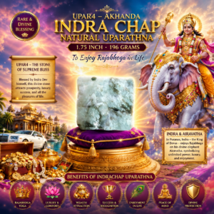 UpaR4 - Akhanda Indra Chap Natural Uparathna 1.75inch 196grams with Natural Scars To Enjoy Rajabhoga in Life