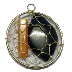 Aadhyathmik Powerful Swastha Sampadha Pendant for Health Wealth and Black Magic Narogosha Removal - S9058-157