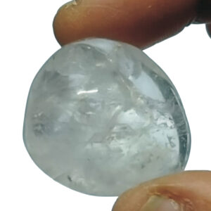 S9063-23 - Aadhyathmik Vallam Surya Shila for Panchayatan Puja Sacred with Natural Inclusions and Scars 1inch 18grams