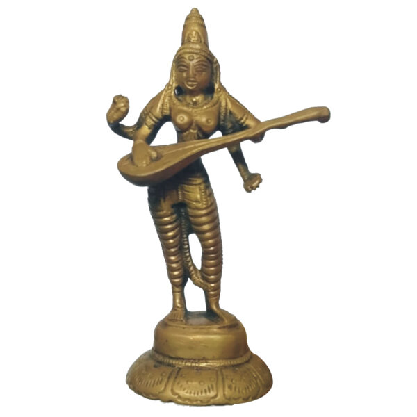 V0047-01 - Matangi Das Maha Vidya Ashtadathu Ashtaloha Astalogam Idol 4.5inch 144grams Remedy to Overcome Memory Loss